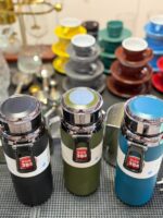 فلاکس (تراول ماگ) استیل 800 میل وارداتی درب الماسی - تصویر 3