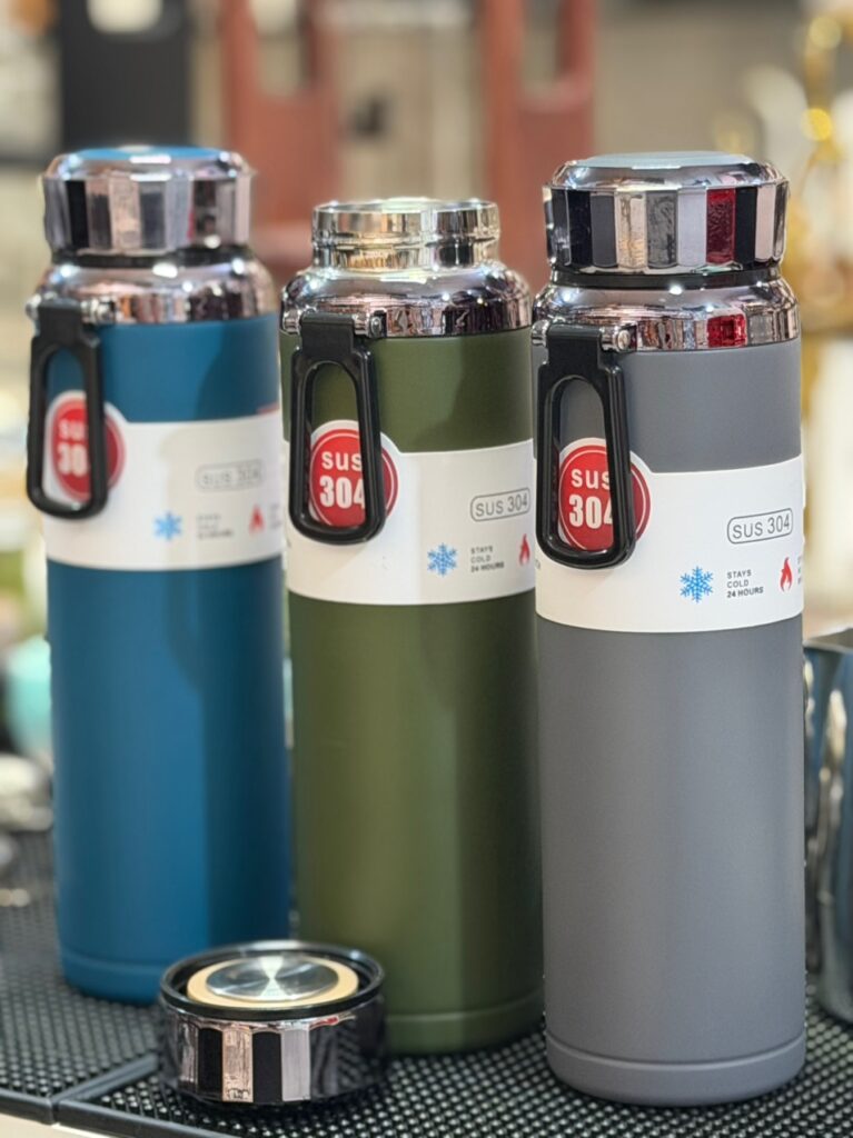 فلاکس (تراول ماگ) استیل 1000 میل وارداتی درب الماسی